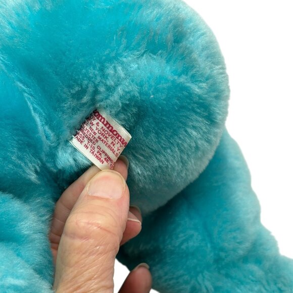 COMMONWEALTH Blue Teddy Bear Plush Vintage Playthings - Picture 5 of 6